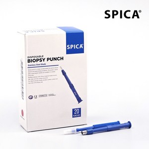 없음 [SPICA] 일회용 바이옵시 펀치 (20개입) - 피부과용 BIOPSY PUNCHES, 20개, 3.5mm