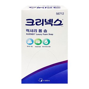 크리넥스 폼솝 거품비누 럭셔리 폼솝 56712 1000ml 1개, 1L