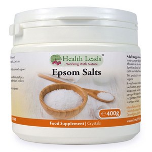 영국 헬스리드 엡솜솔트 마그네슘 설페이트 400g Health Lead Epsom salt, 1개