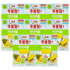 Dole 돌 후룻팝 파인애플 파인애플팝 얼려먹는주스, 496ml, 8개