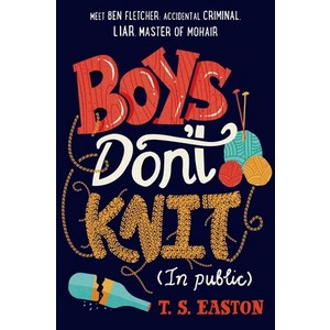 Boys Don't Knit (In Public) Papeback, Squae Fish