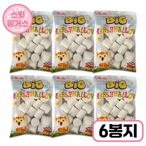 Mello 머쉬멜로우 빅, 100g, 6개