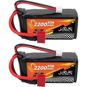 배터리 부품 충전식 악세서리 호환 교체 2Pcs 11.1V 리포 2200mAh 3S 50C 리튬 폴리머 배터리XH Deans 커넥터 포함 대부분의 RC 자동차 비행기 헬리콥터