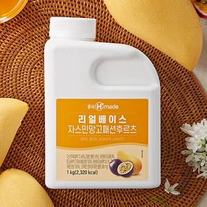 흥국F&B 리얼베이스 자스민망고패션후르츠 1kg, 1개