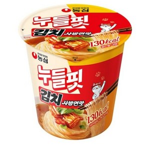 농심 누들핏 김치사발면맛 37.5g, 4개