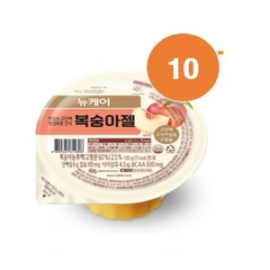 뉴케어 영양간식 복숭아젤, 100g, 10개