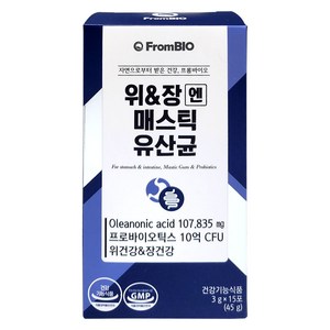 프롬바이오 위장엔 매스틱 유산균 15포, 3g, 1박스