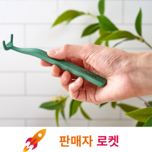 어금니까지 쏙쏙 칫솔형 치실 핸들 +리필20개 세트 (딥그린), 1세트