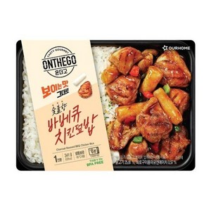 아워홈 온더고 숯불향 바베큐치킨덮밥 341g, 1개