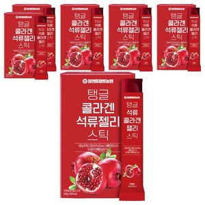 참앤들황토농원 탱글 콜라겐 석류젤리 스틱 15p, 300g, 6개