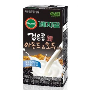 베지밀 검은콩 아몬드&호두 두유, 190ml, 96개