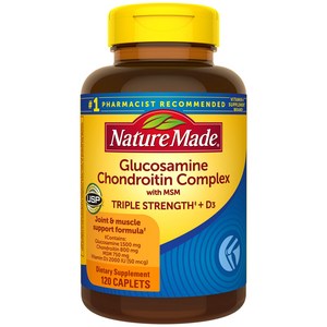 무릎 관절건강(네이쳐 메이드 글루코사민 콘드로이친 ) (Nature Made) Glucosamine Chondroitin Complex -해외직구 (국내 당일배송), 1개