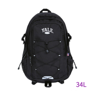 (국내정품) 예일 씽크백 Think Pack 씽크팩 34L YALE 키링증정 수납공간 가방 블랙 Black