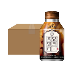 해태음료 골든드랍 흑당 밀크티, 270ml, 24개