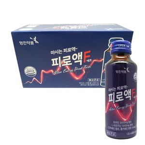 영진약품 피로액 에프 마시는 피로회복 약국 음료 드링크, 10개, 100ml