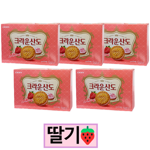 크라운 산도 딸기맛 323g 묶음판매 1박스, 5개