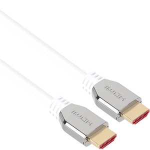 HDMI2.1 8K UHD 화이트 최고급형 프리미엄 케이블 1m, 1개