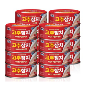 사조 안심따개 고추참치 통조림, 85g, 16개