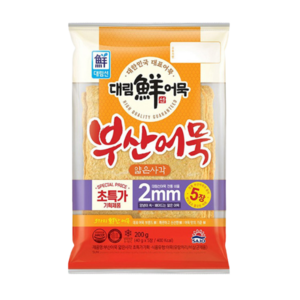 사조대림 부산어묵 얇은사각, 16개, 200g