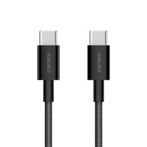 CUKTECH 쿡테크 USB C to C 60W PD 고속충전 케이블 1.5m 아이폰15 아이패드 갤럭시 S24 Z플립5 폴드, 1개, 회색, 150cm