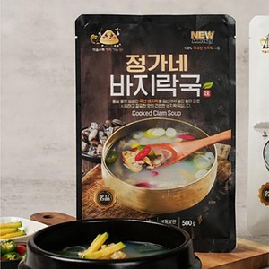 정가네 국내산 바지락국6팩(500gx6팩)부직포포장, 6개, 500g