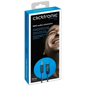 Clicktonic 3.5mm 미니 스테레오 연장 오디오케이블 Aux, 3m