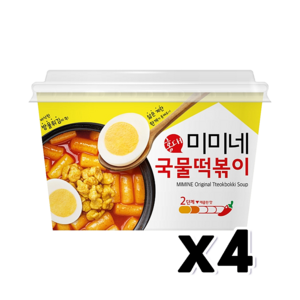 유어스 홍대 미미네 국물떡볶이 즉석용기컵 230g x 4개