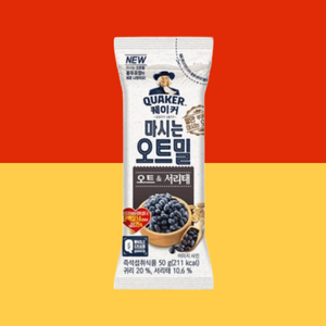 퀘이커 마시는 오트밀 서리태 고소한, 50g, 20개