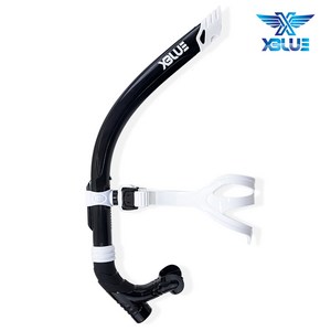 XBL-3504-블랙 엑스블루 훈련용 PLUS 센터스노클 CENTER SNORKEL, 블랙