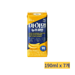 마이밀 마시는 뉴프로틴 로우슈거 바나나맛, 190ml, 7개