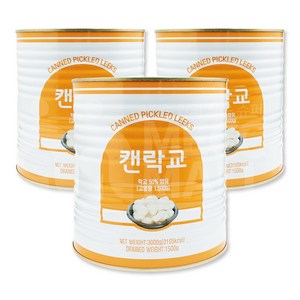 (메카몰) 이엔 락교, 3kg, 3개