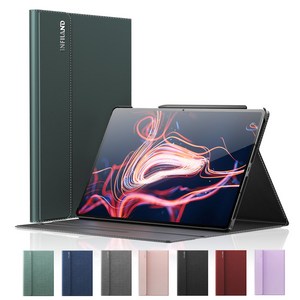 VISBYH 비스비 갤럭시탭 S10플러스 북커버 케이스 10단 각도조절 S펜수납 충전을 동시에, 미드나이트그린