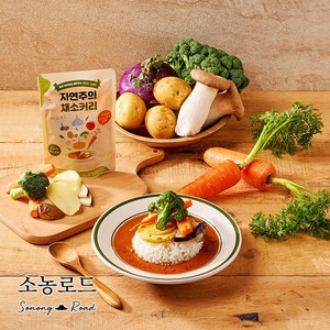 자연주의 채소커리 200g x 10팩 (10인분 유기농채소 함유), 10개