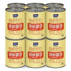 테비토퍼 테비맘마 대용량 고양이캔 400g, 참치, 12개