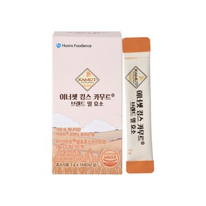 이너셋 킹스 카무트 브랜드 밀 효소 3g x 14포, 1박스, 42g