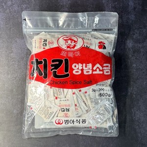 범아식품 치킨소금 3g x 200ea 한봉지 뽀빠이, 1개, 600g