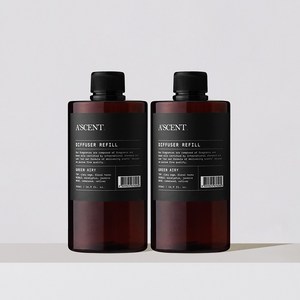 에이센트 대용량 디퓨저 리필 500ml 2개 세트, 그린에어리