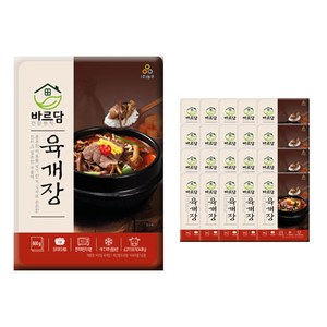 농우 바르담 육개장 600g 1박스 20개입, 20개