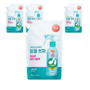 온더바디 코튼풋 발을씻자 풋샴푸 자몽민트향 리필 500ml, 1개입, 4개