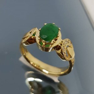 천연에메랄드반지/14k 3.4g/H