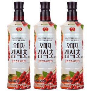 광야 늘감사 오미자 감식초 베이스, 970ml, 3개