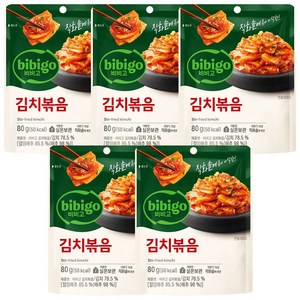 비비고 김치볶음, 80g, 5개