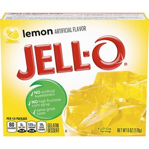 Jello 젤라틴 레몬, 170g, 1개