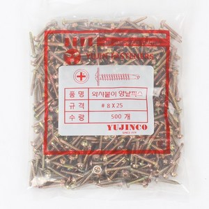 YUJINCO 직결피스와샤머리25mm(500개)1봉, 1개, 직결와샤머리