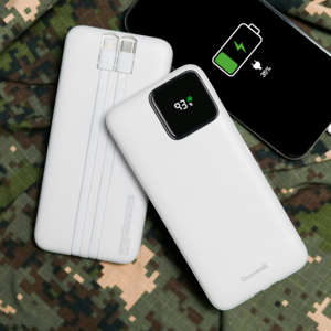 군대 아이폰 갤럭시 호환 고속충전 일체형 보조배터리 군인 부대 반입가능(10 000mAh) - 군몰, 화이트, 듀얼충전형 20,000mAh