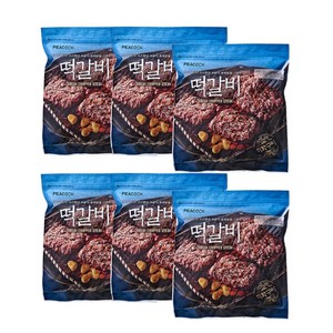 피코크 떡갈비 450g 6봉, 6개