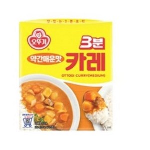 오뚜기3분 카레 약간매운맛, 200g, 1개