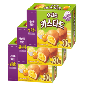 오리온 카스타드 대용량 30개입 (690g) 실속형, 690g, 3개