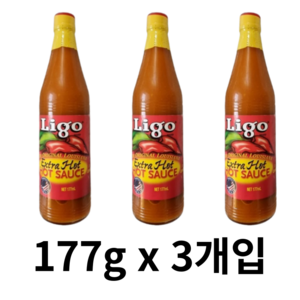 리고 루이지애나 엑스트라 핫소스177ml, 531ml, 1개