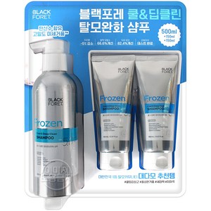 블랙포레 프로즌 쿨 앤 딥클린 탈모증상완화 샴푸, 800ml, 1세트